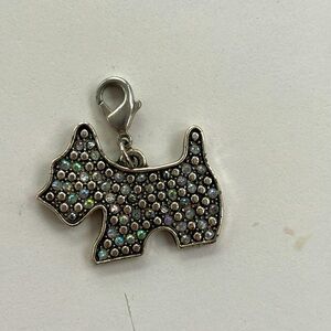 Silver Dog Charm